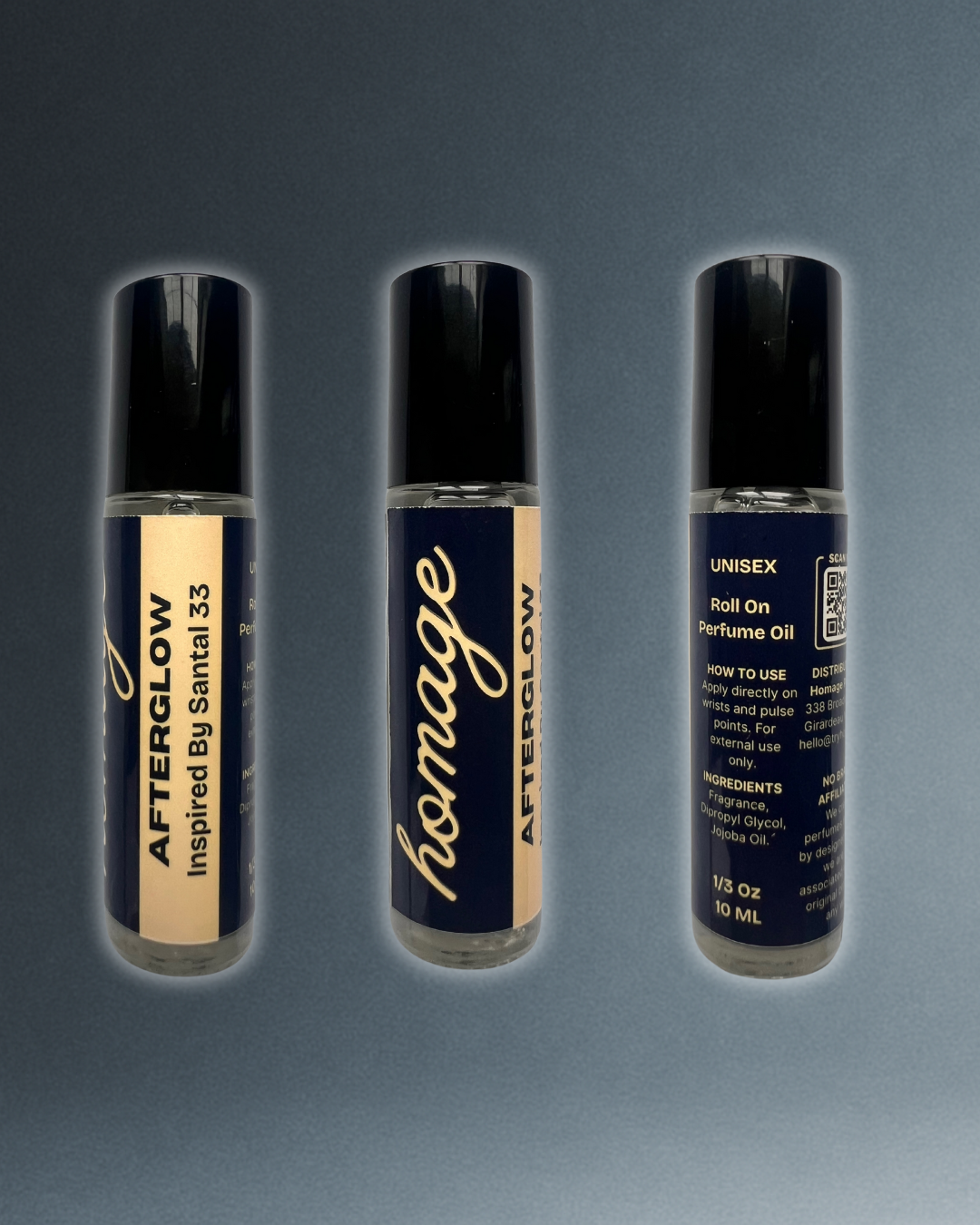 Homage Afterglow Pure Perfume Oil - Inspired By Santal 33, Long Lasting