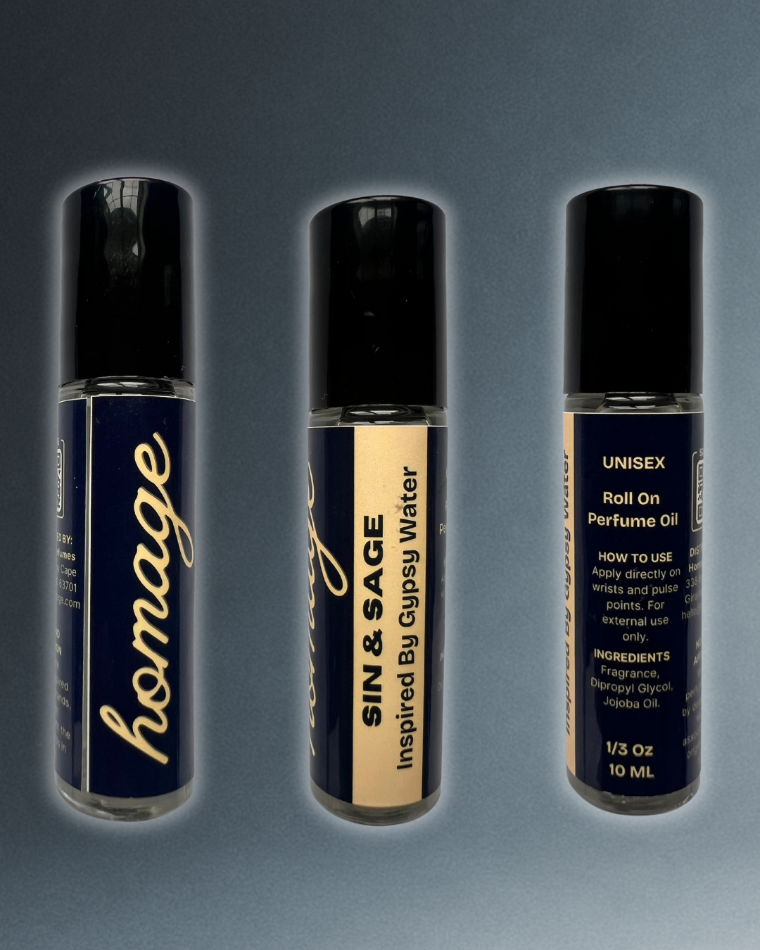 Sin & Sage - Pure Perfume Oil Inspired By Gypsy Water, Lasts all day!